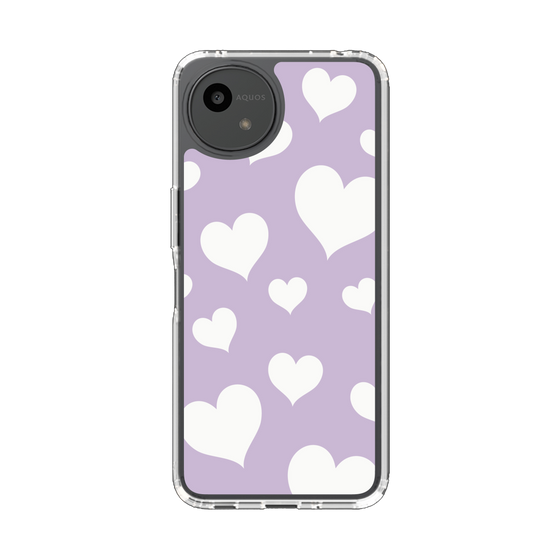 Slim Protection Case［ Dot Hearts - Purple ］