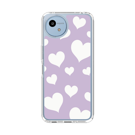 Slim Protection Case［ Dot Hearts - Purple ］