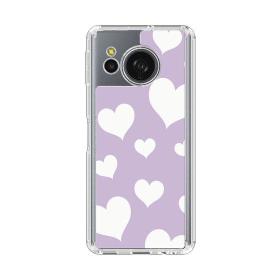 Slim Protection Case［ Dot Hearts - Purple ］