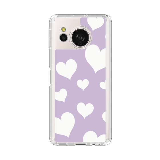 Slim Protection Case［ Dot Hearts - Purple ］
