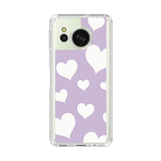 Slim Protection Case［ Dot Hearts - Purple ］