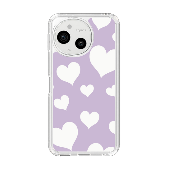 Slim Protection Case［ Dot Hearts - Purple ］