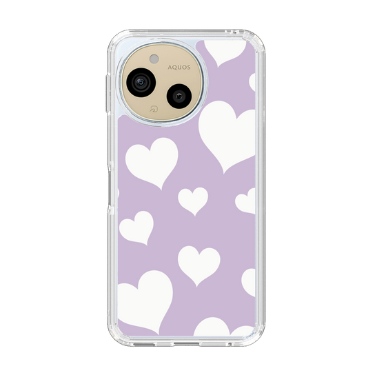 Slim Protection Case［ Dot Hearts - Purple ］
