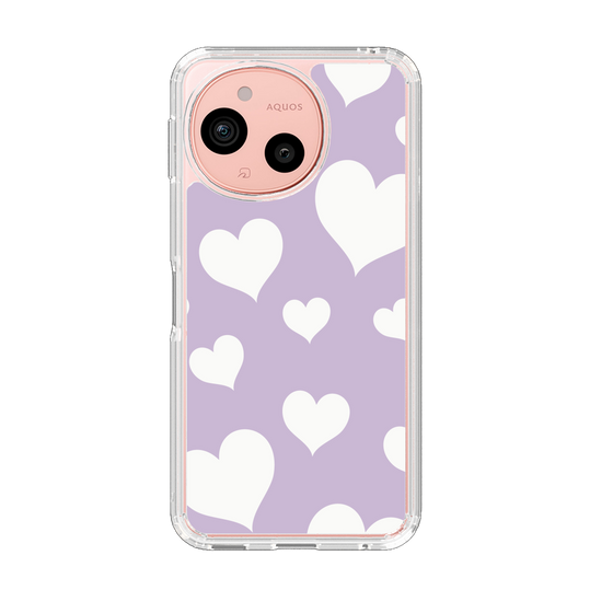 Slim Protection Case［ Dot Hearts - Purple ］