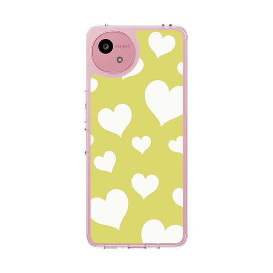 Slim Protection Case［ Dot Hearts - Yellow ］