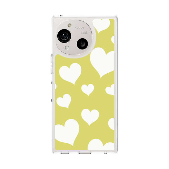 Slim Protection Case［ Dot Hearts - Yellow ］
