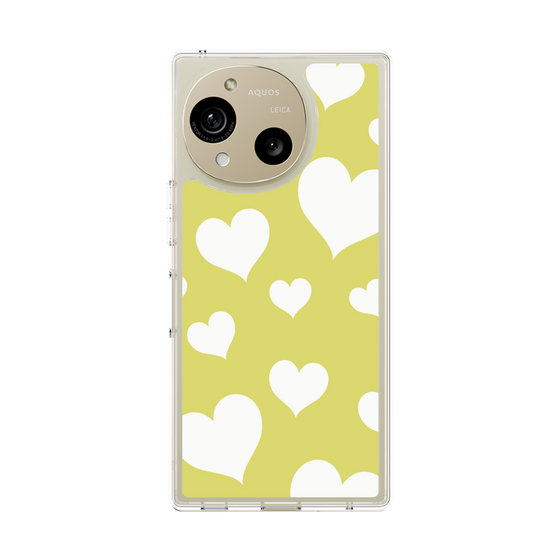 Slim Protection Case［ Dot Hearts - Yellow ］