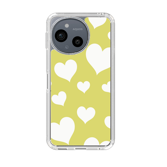 Slim Protection Case［ Dot Hearts - Yellow ］