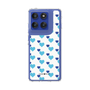 Slim Protection Case［ Stripe Hearts - Blue ］