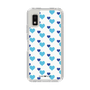 Slim Protection Case［ Stripe Hearts - Blue ］