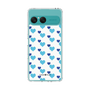 Slim Protection Case［ Stripe Hearts - Blue ］