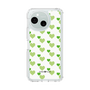 Slim Protection Case［ Stripe Hearts - Green ］