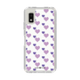 Slim Protection Case［ Stripe Hearts - Purple ］