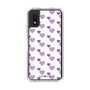 Slim Protection Case［ Stripe Hearts - Purple ］