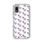 Slim Protection Case［ Stripe Hearts - Purple ］