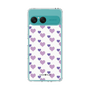 Slim Protection Case［ Stripe Hearts - Purple ］