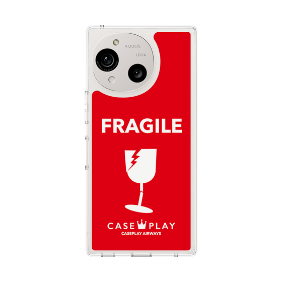 Slim Protection Case［ FRAGILE - Red ］