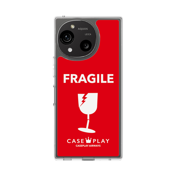 Slim Protection Case［ FRAGILE - Red ］
