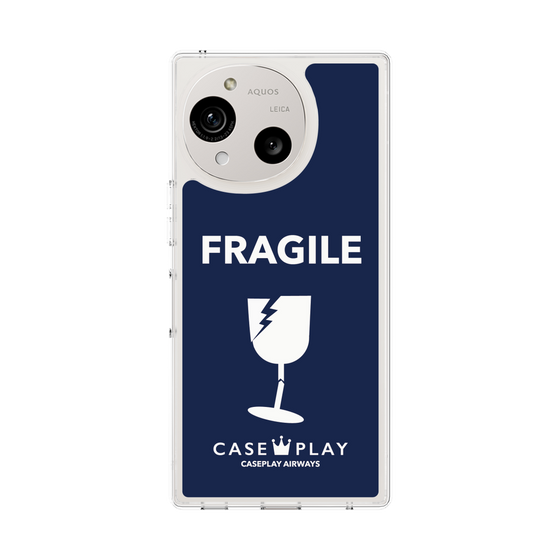 Slim Protection Case［ FRAGILE - Navy ］