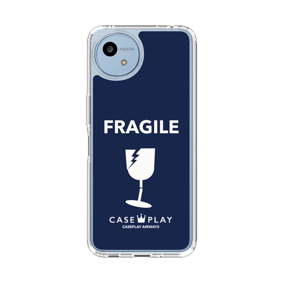 Slim Protection Case［ FRAGILE - Navy ］