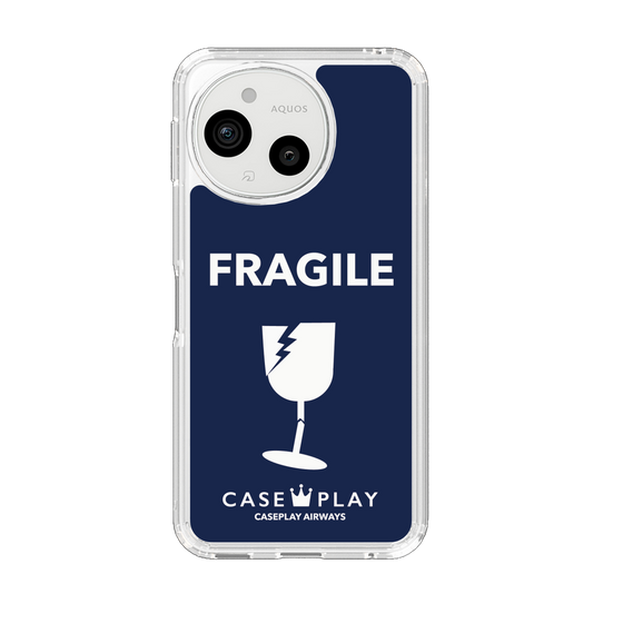 Slim Protection Case［ FRAGILE - Navy ］
