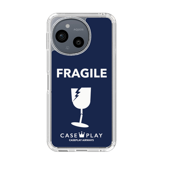 Slim Protection Case［ FRAGILE - Navy ］