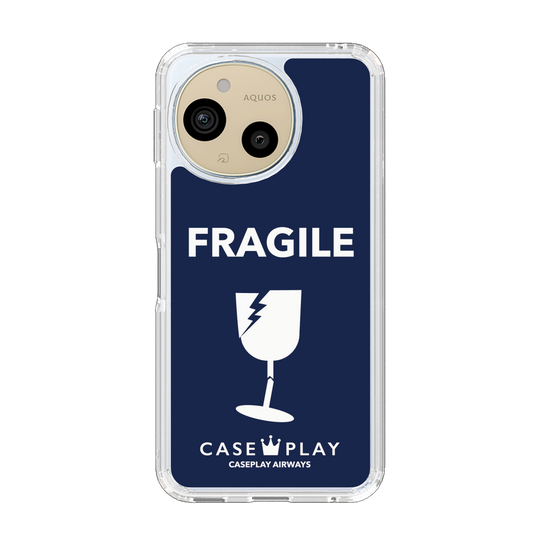 Slim Protection Case［ FRAGILE - Navy ］