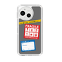Slim Protection Case［ FRAGILE Stickers - Gray ］