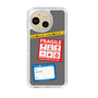 Slim Protection Case［ FRAGILE Stickers - Gray ］