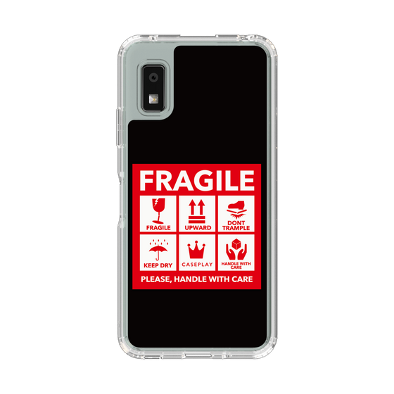 Slim Protection Case［ FRAGILE Sticker - Black ］