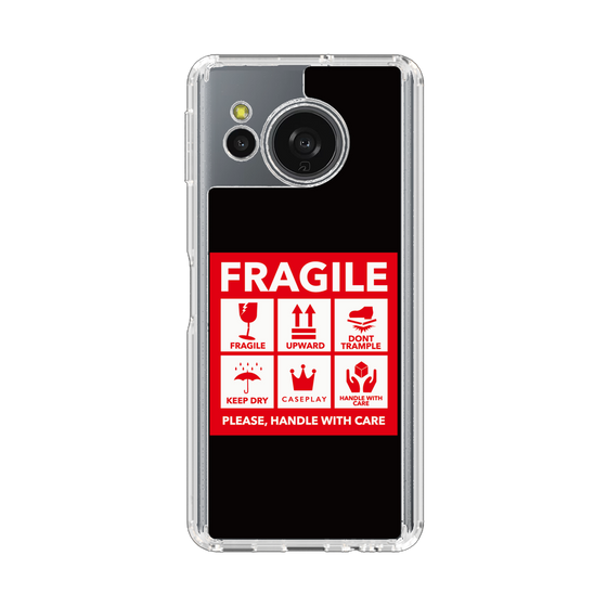 Slim Protection Case［ FRAGILE Sticker - Black ］
