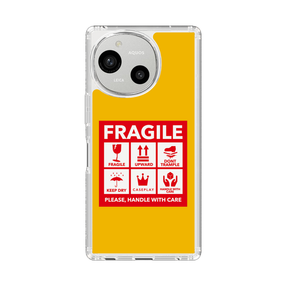 Slim Protection Case［ FRAGILE Sticker - Yellow ］