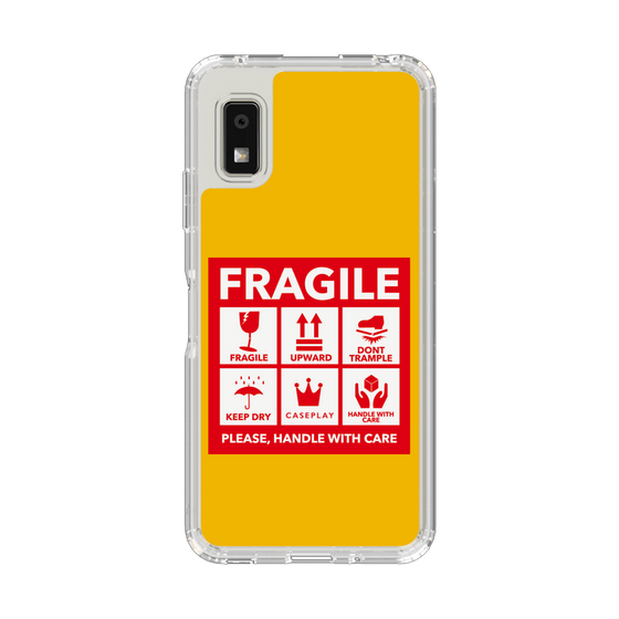 Slim Protection Case［ FRAGILE Sticker - Yellow ］