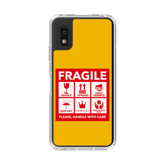 Slim Protection Case［ FRAGILE Sticker - Yellow ］