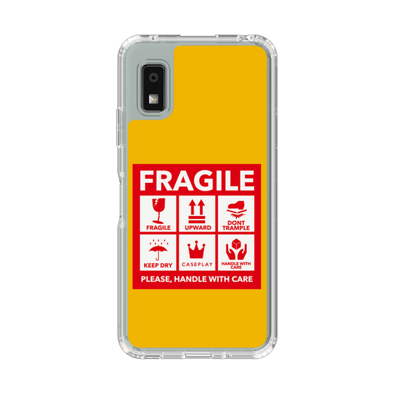 Slim Protection Case［ FRAGILE Sticker - Yellow ］