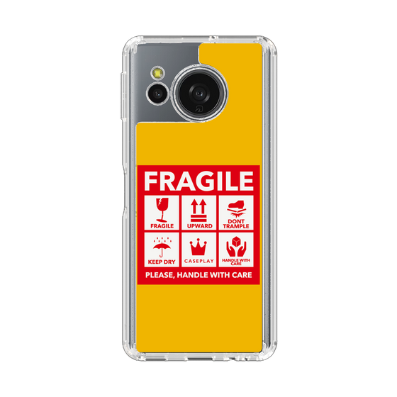 Slim Protection Case［ FRAGILE Sticker - Yellow ］
