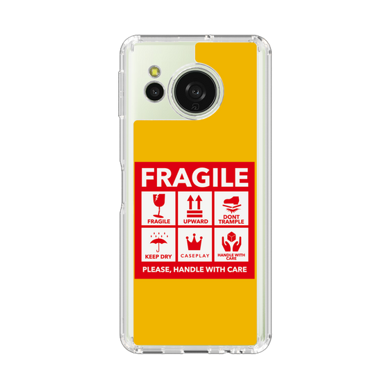 Slim Protection Case［ FRAGILE Sticker - Yellow ］