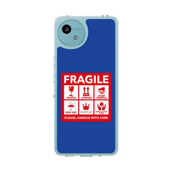 Slim Protection Case［ FRAGILE Sticker - Blue ］