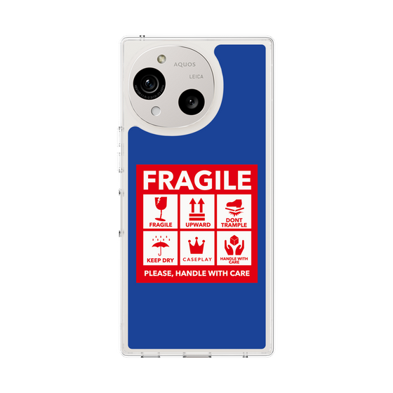 Slim Protection Case［ FRAGILE Sticker - Blue ］