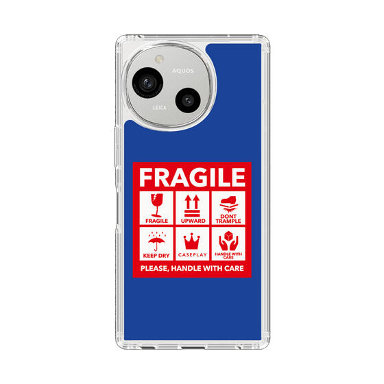 Slim Protection Case［ FRAGILE Sticker - Blue ］