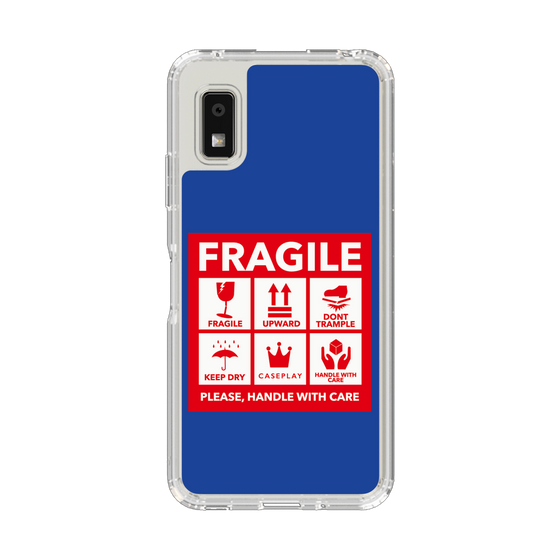Slim Protection Case［ FRAGILE Sticker - Blue ］