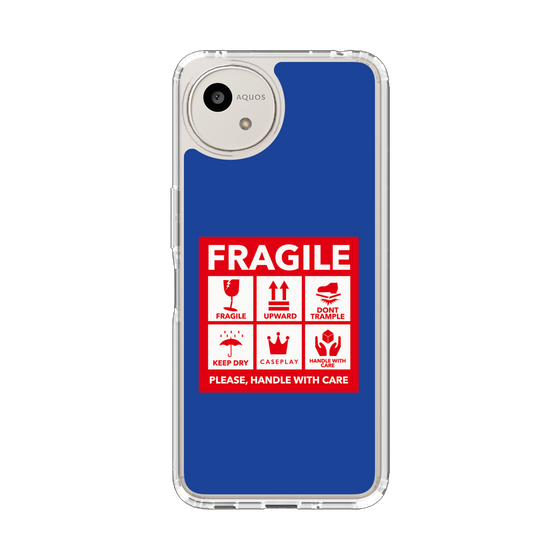 Slim Protection Case［ FRAGILE Sticker - Blue ］