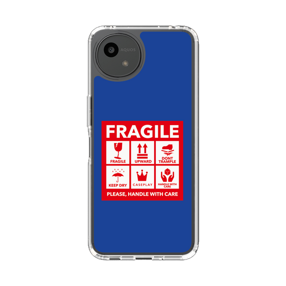 Slim Protection Case［ FRAGILE Sticker - Blue ］