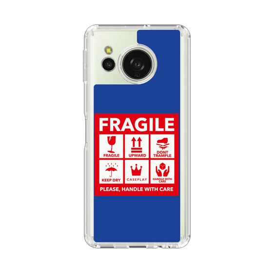 Slim Protection Case［ FRAGILE Sticker - Blue ］