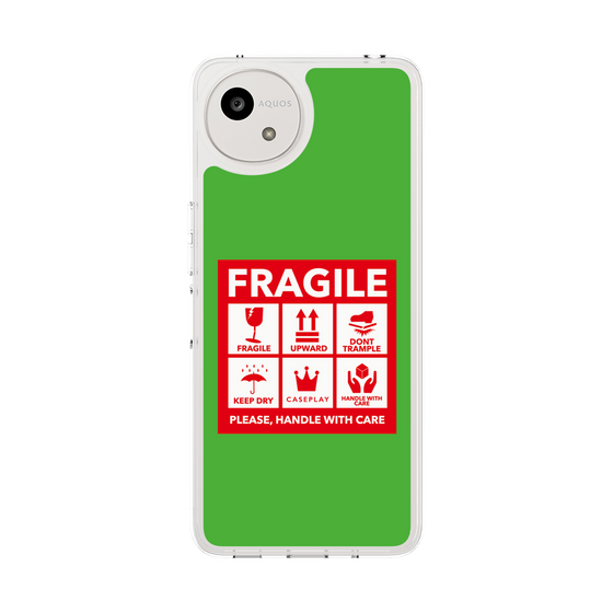 Slim Protection Case［ FRAGILE Sticker - Green ］