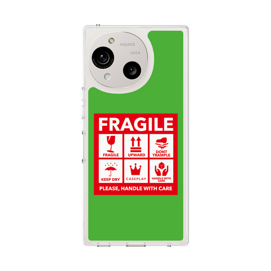 Slim Protection Case［ FRAGILE Sticker - Green ］