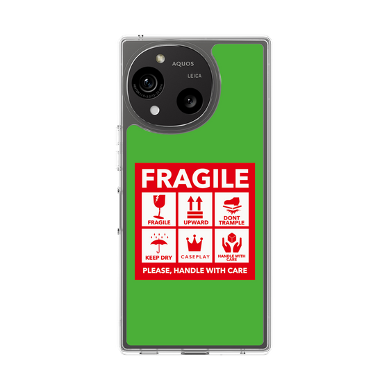 Slim Protection Case［ FRAGILE Sticker - Green ］