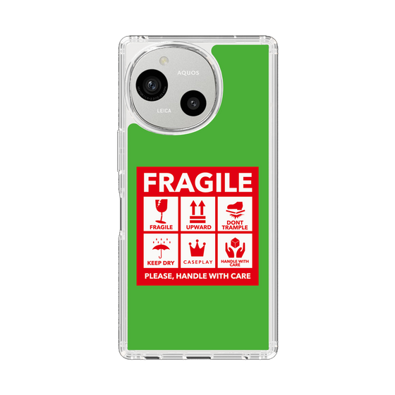 Slim Protection Case［ FRAGILE Sticker - Green ］