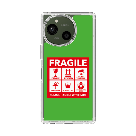 Slim Protection Case［ FRAGILE Sticker - Green ］