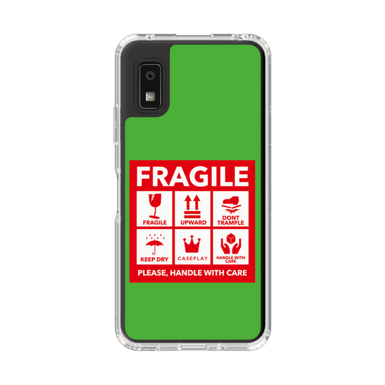 Slim Protection Case［ FRAGILE Sticker - Green ］